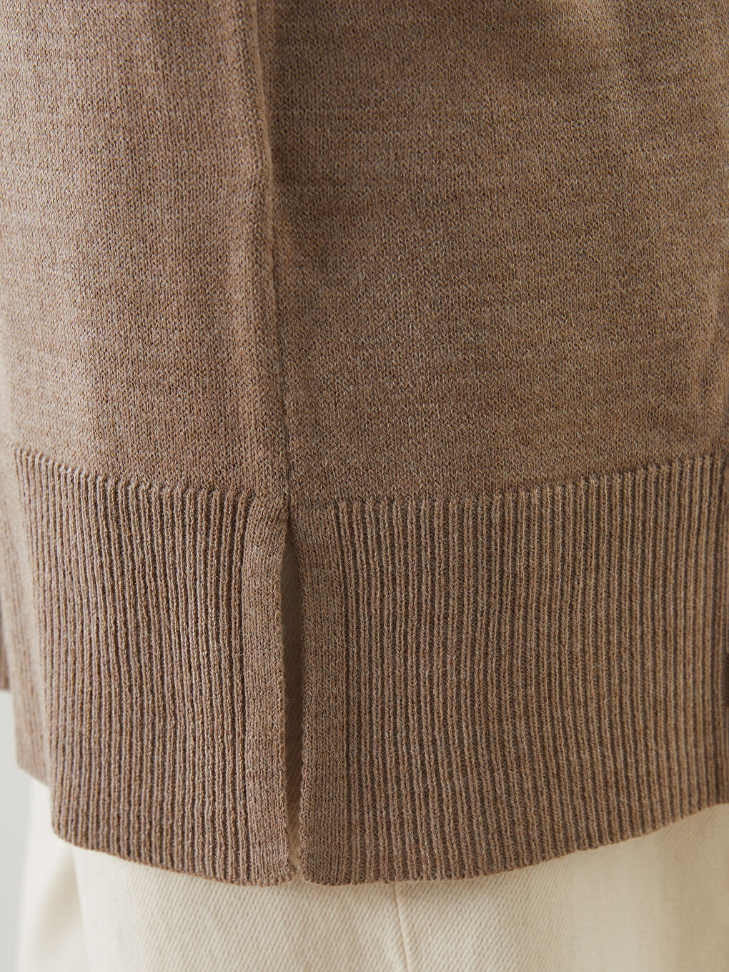 Funnel Neck Women's Knitwear Tunic-5