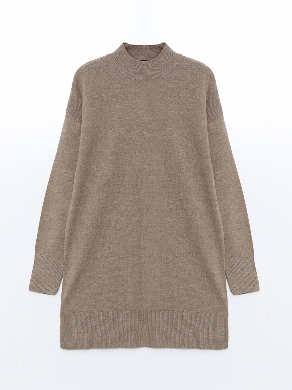 Funnel Neck Women's Knitwear Tunic-8