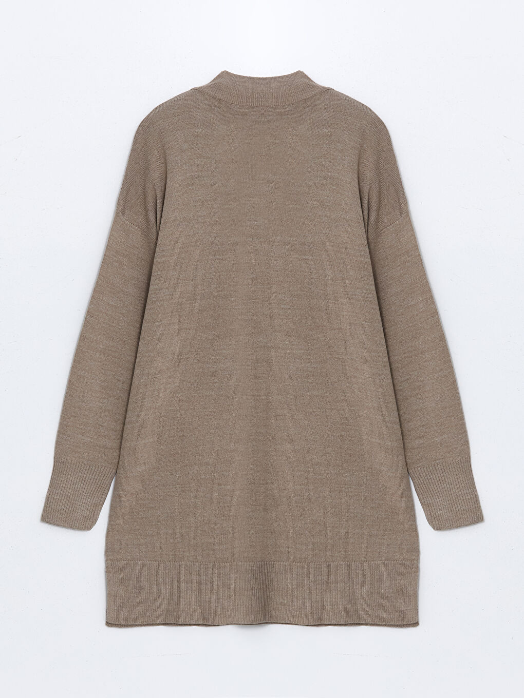 Funnel Neck Women's Knitwear Tunic-9