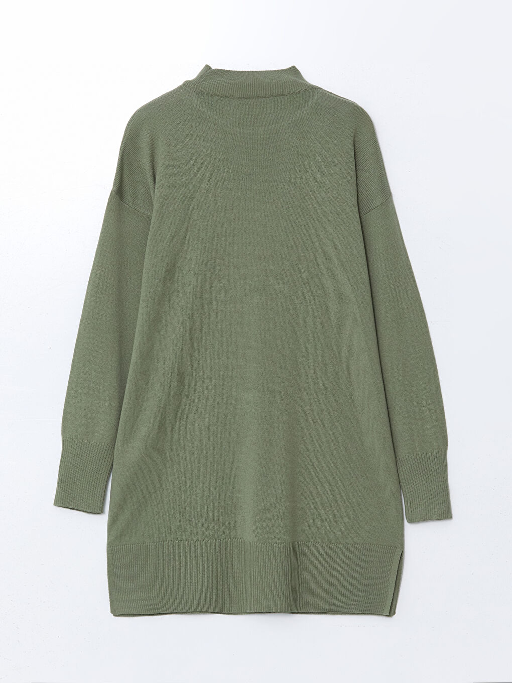 Funnel Neck Women's Knitwear Tunic-9