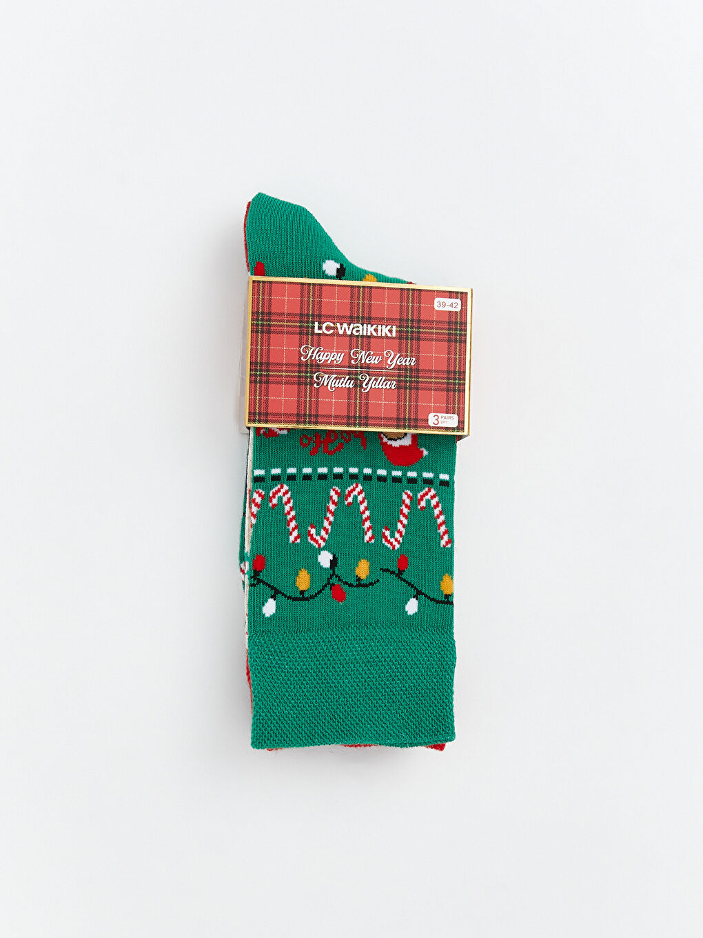 შობის თემატიკის მამაკაცის კოჭის წინდები 3-ცალიანი პაკეტი-1