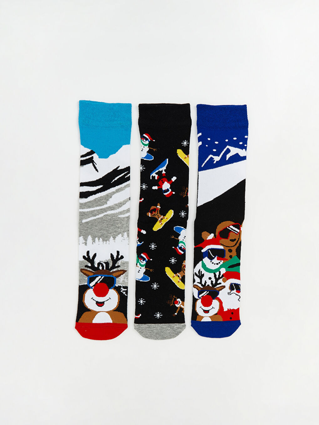 New Year Themed Men's Ankle Socks 3-Pack-2
