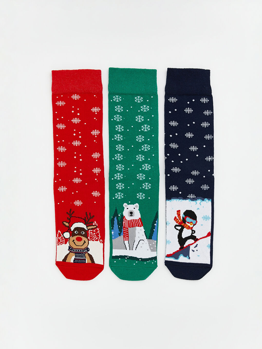 Christmas Themed Men's Ankle Socks 3-Pack-4