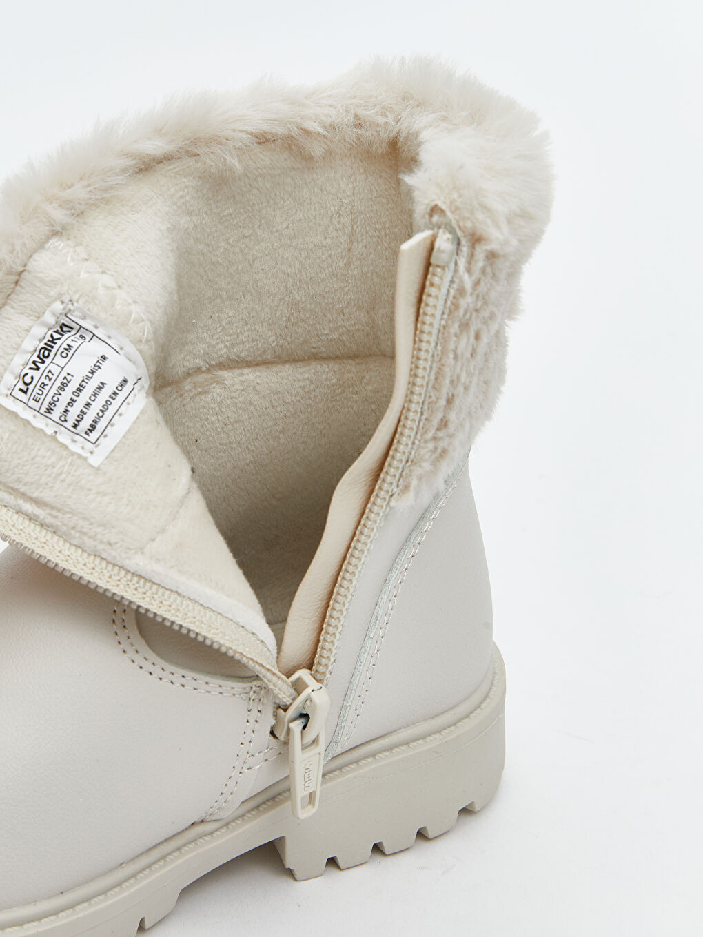 Бебешки ботуши за момичета с подплата от кожа-6