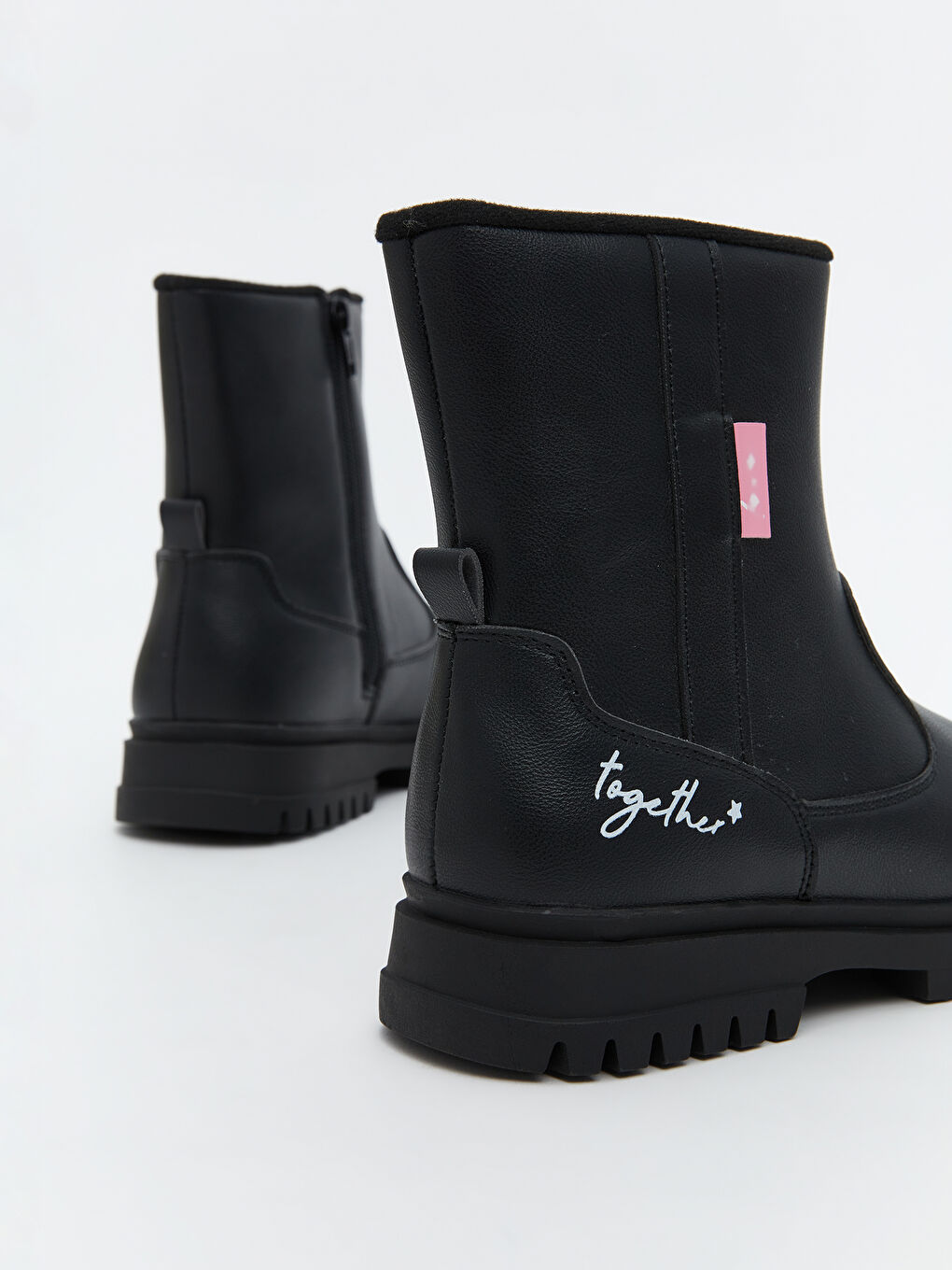 Faux Leather Girls' Boot-4
