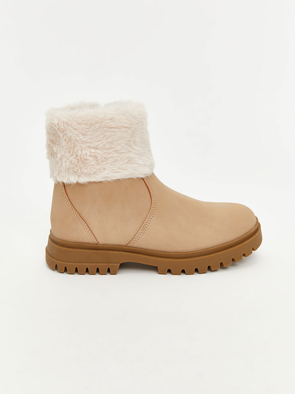 Plush Detailed Girls' Boots-1
