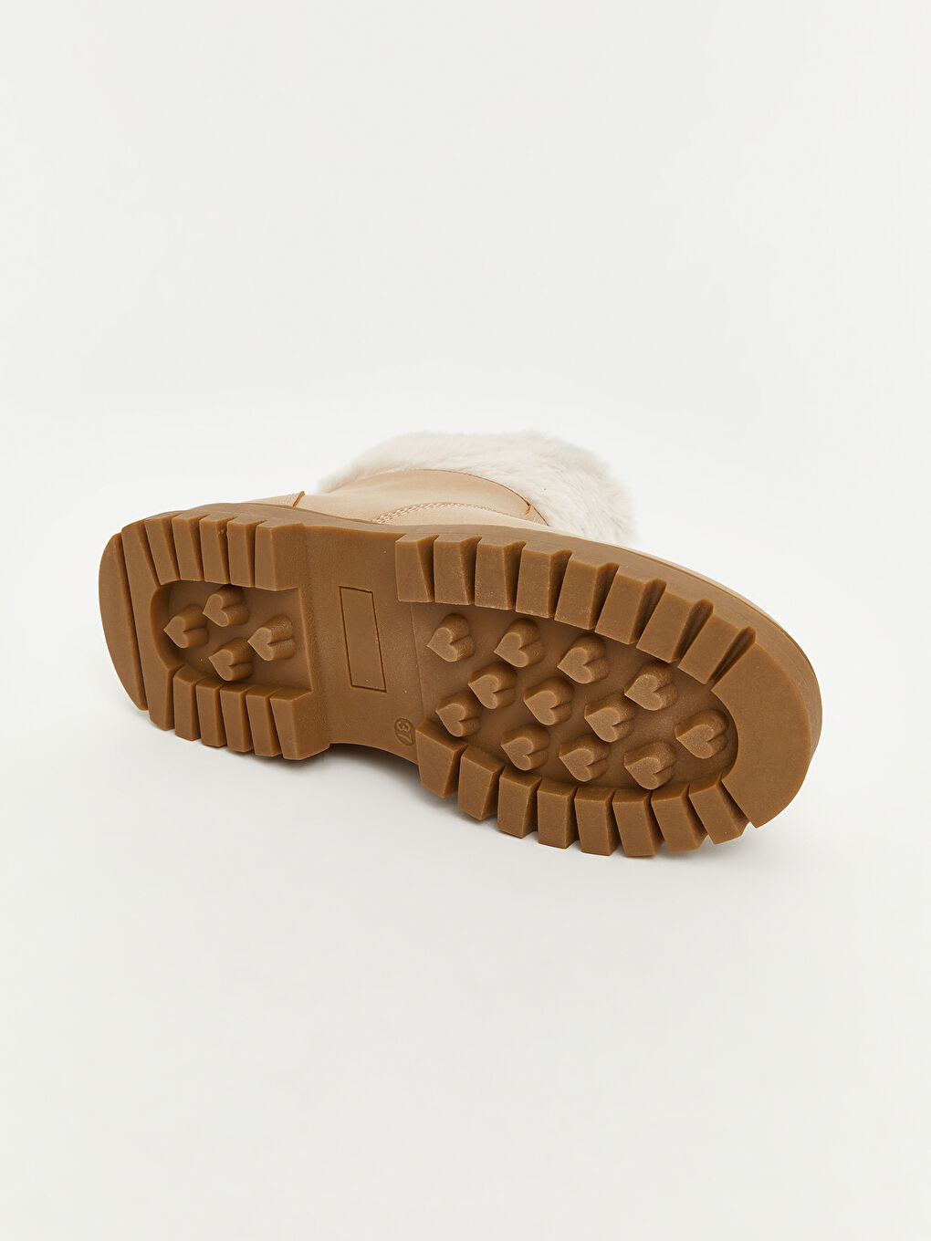 Plush Detailed Girls' Boots-3