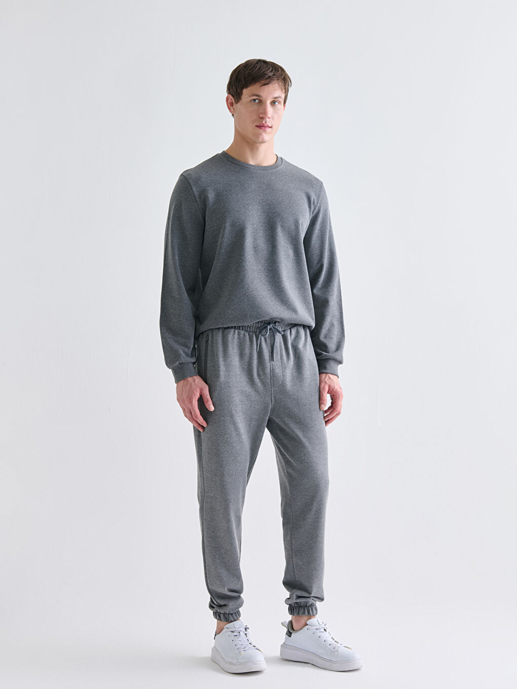 Antrasit Standart Kalıp Erkek Jogger Eşofman Altı