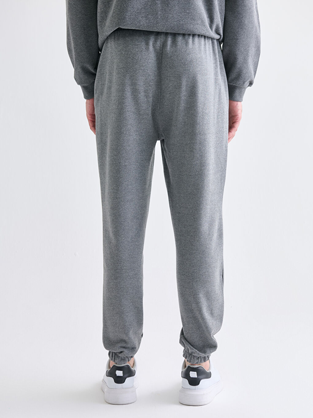 Antrasit Standart Kalıp Erkek Jogger Eşofman Altı-3