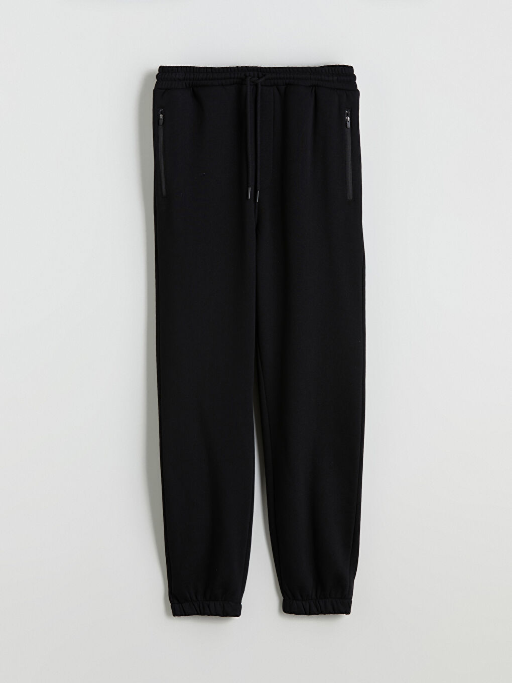 Siyah Standart Kalıp Erkek Jogger Eşofman Altı-4