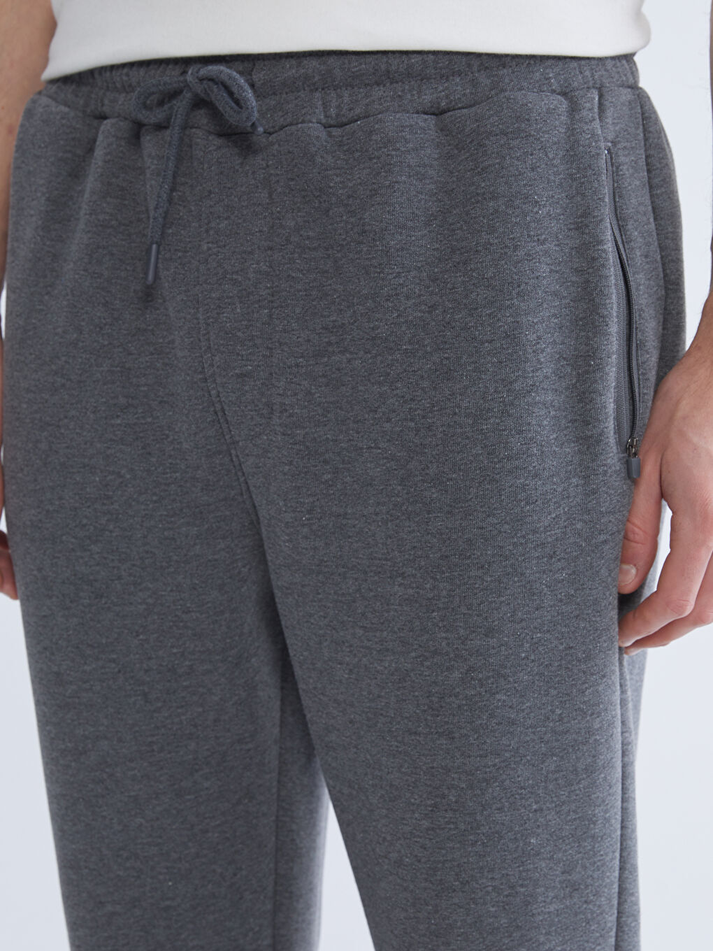 Antrasit Standart Kalıp Erkek Jogger Eşofman Altı-2