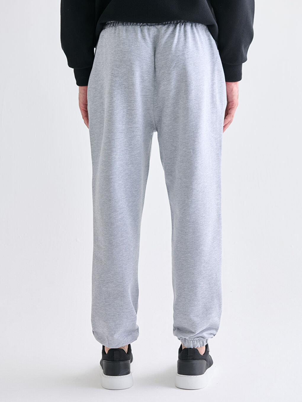Gri Standart Kalıp Erkek Jogger Eşofman Altı-3