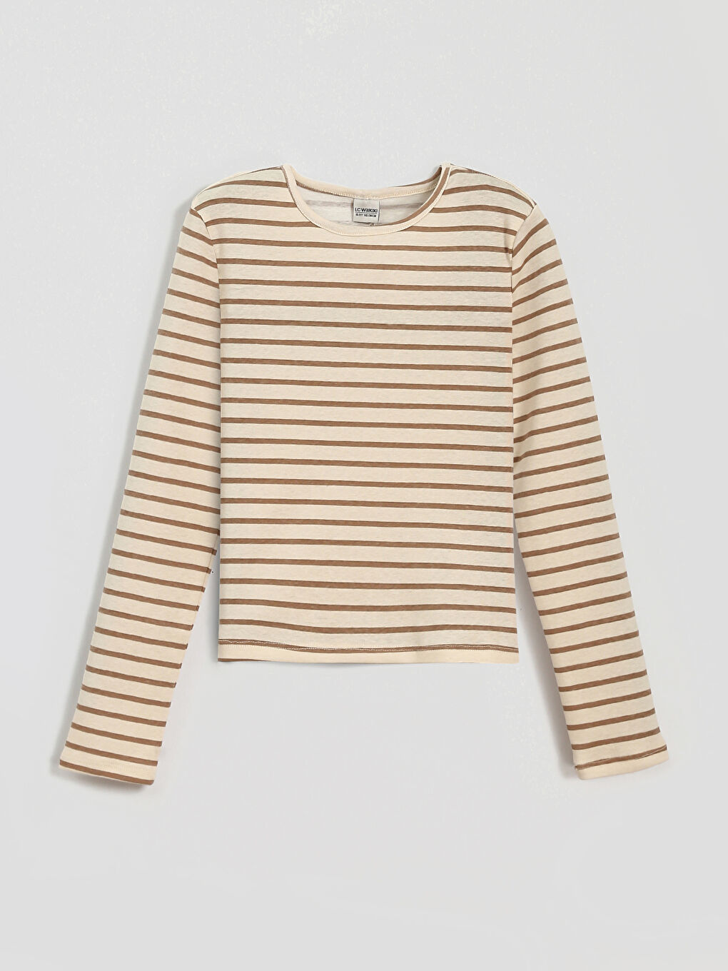 T-Shirt Rayé à Col Rond pour Filles