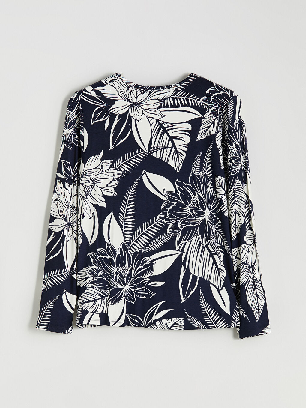 Crew Neck Floral Blouse-5