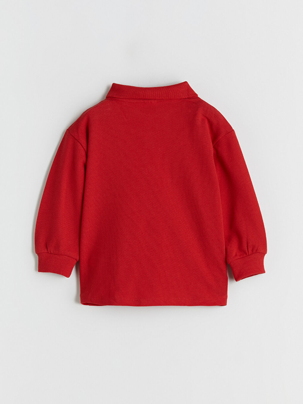 Kırmızı Polo Yaka Erkek Bebek Tişört ve Pantolon 2'li-3