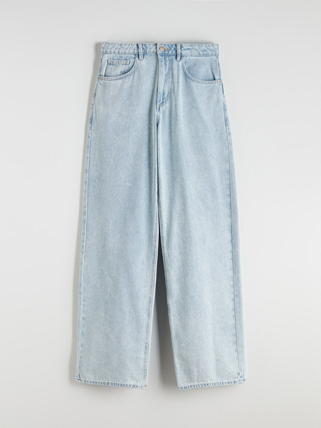 әйелдерге арналған кең пішім джинс шалбар-4