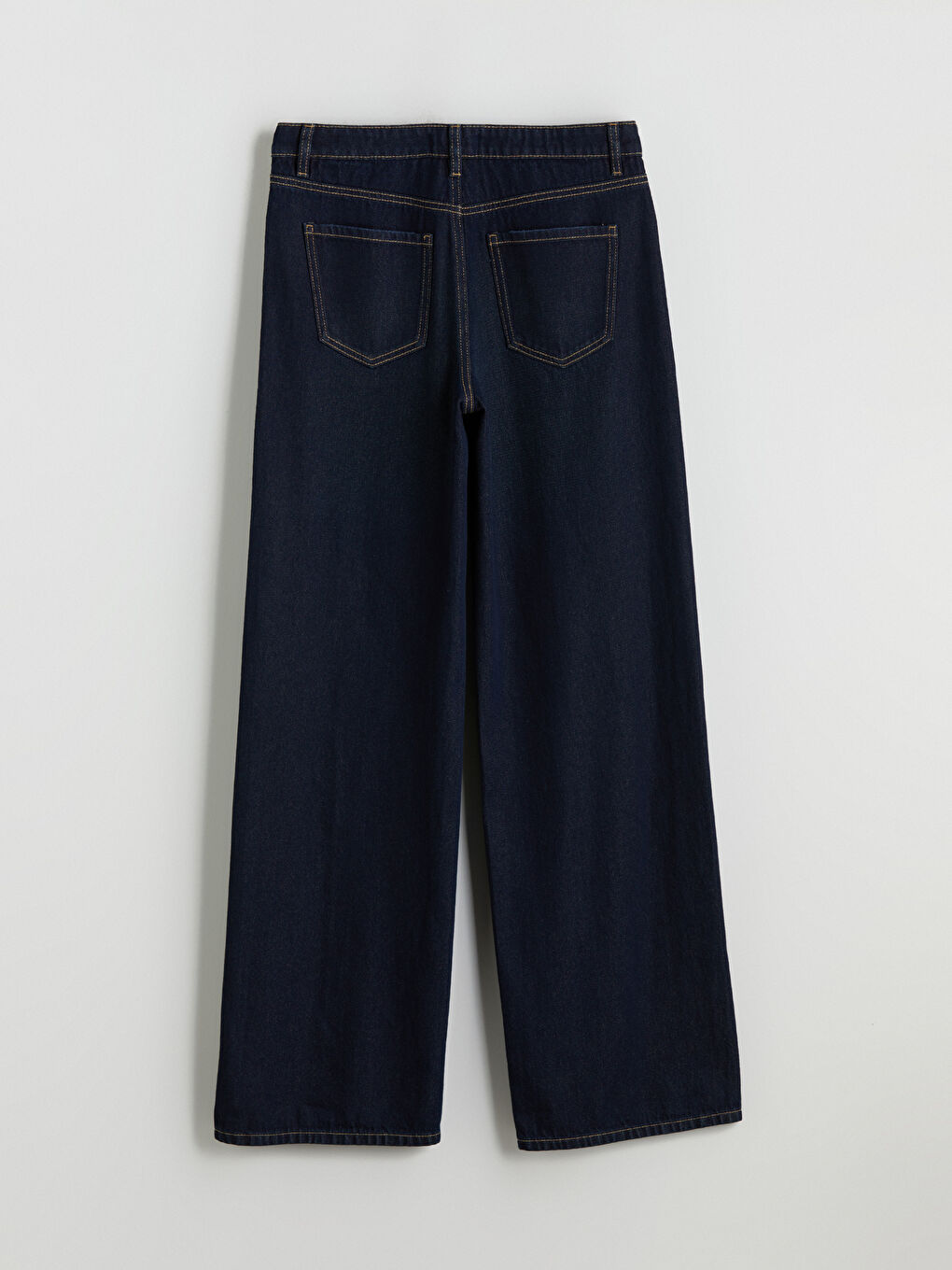 әйелдерге арналған кең пішім джинс шалбар-5