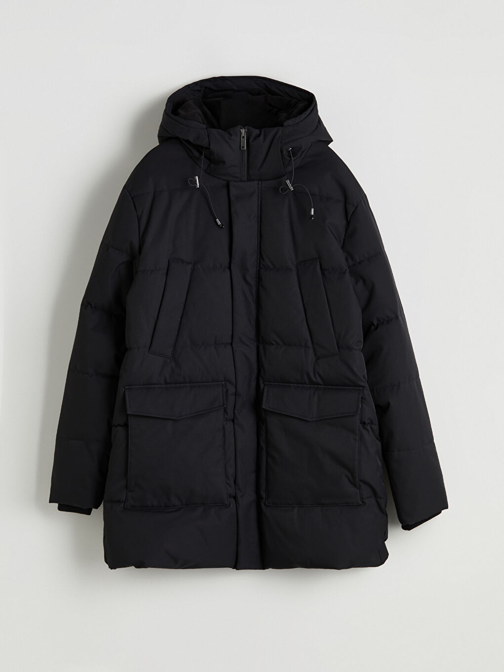 Κανονική Εφαρμογή Με Κουκούλα Ανδρικό Φουσκωτό Μπουφάν-5
