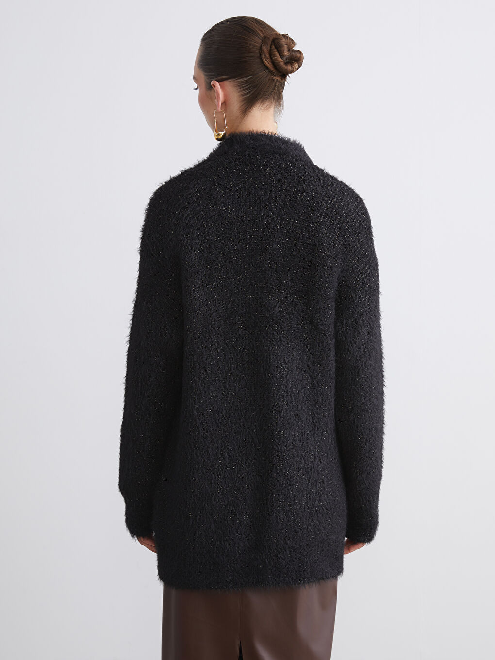 V Neck Women's Plush Knitwear Cardigan-6