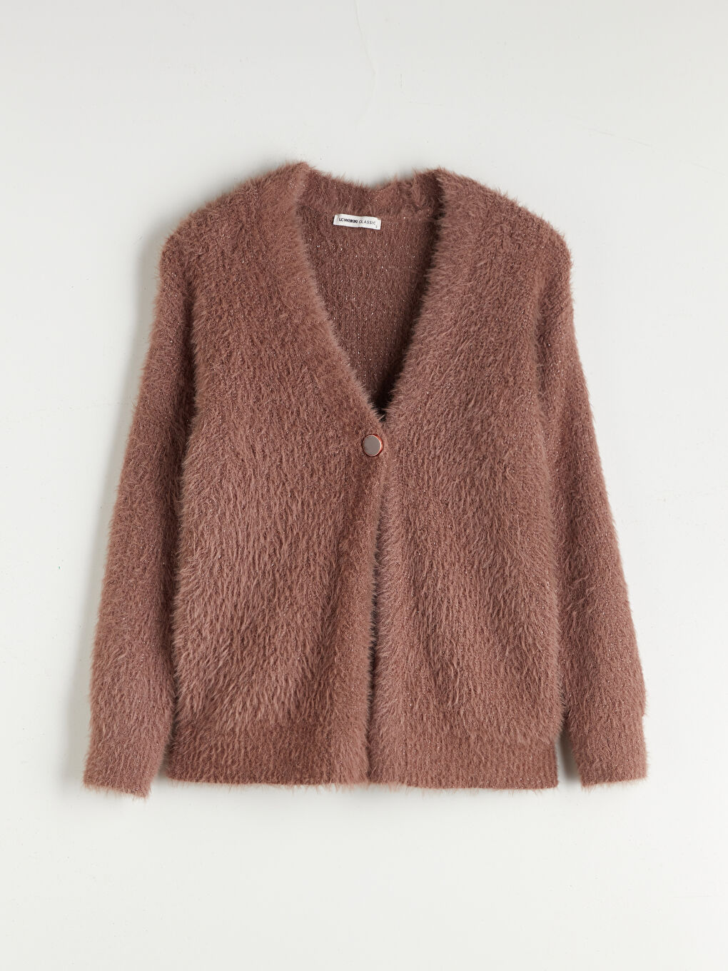 V Neck Women's Plush Knitwear Cardigan-6
