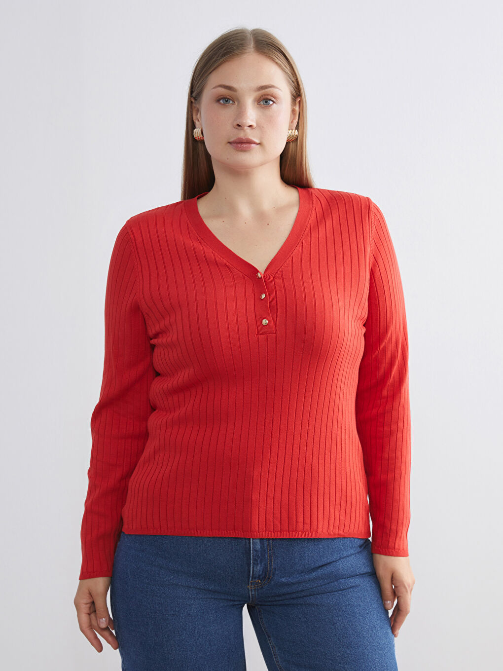 V Neck Women's Knitwear Cardigan-1