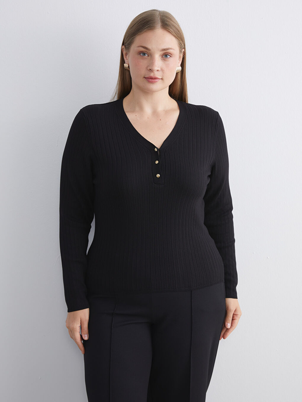 V Neck Women's Knitwear Cardigan-1