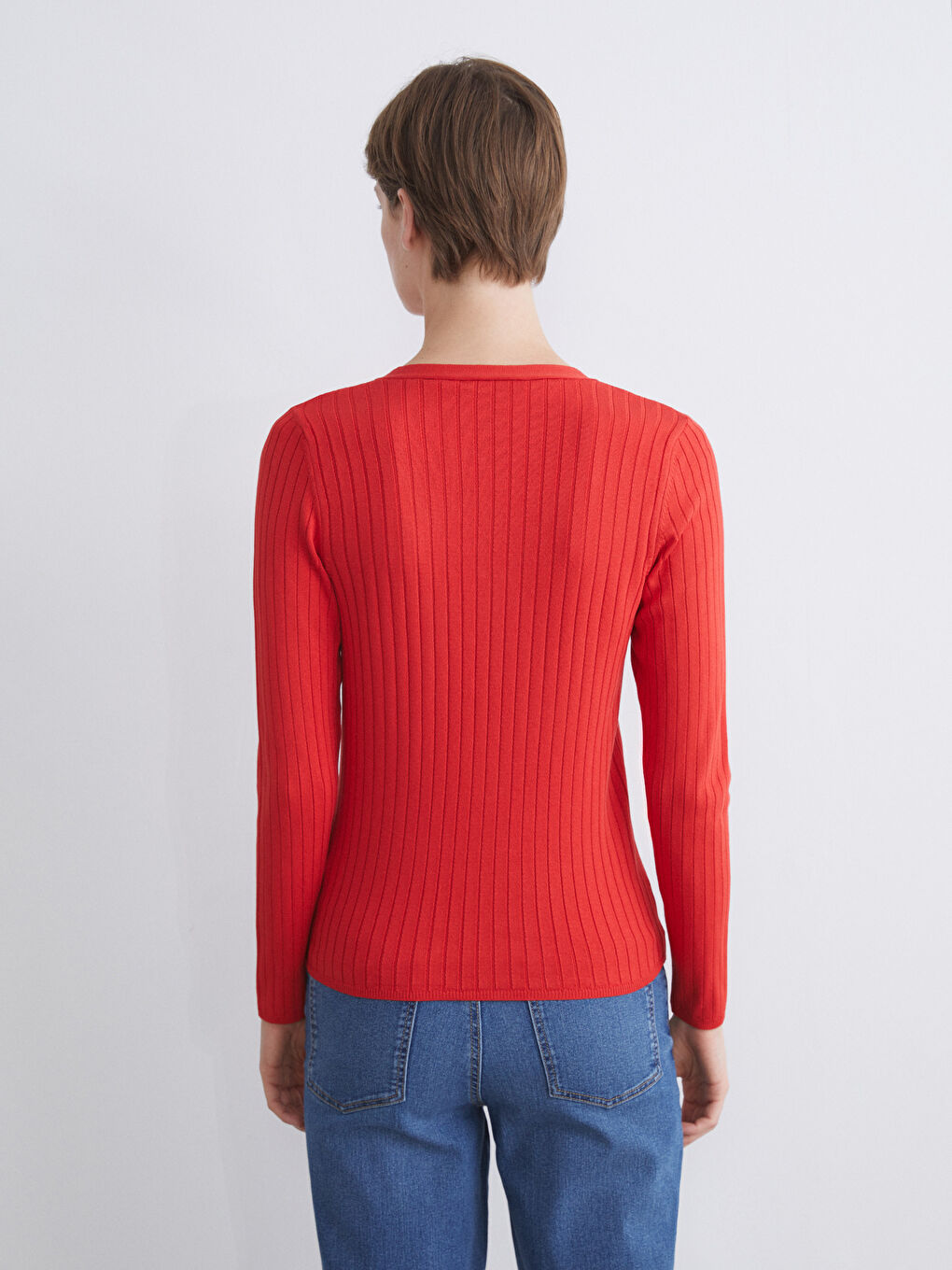 V Neck Women's Knitwear Cardigan-5
