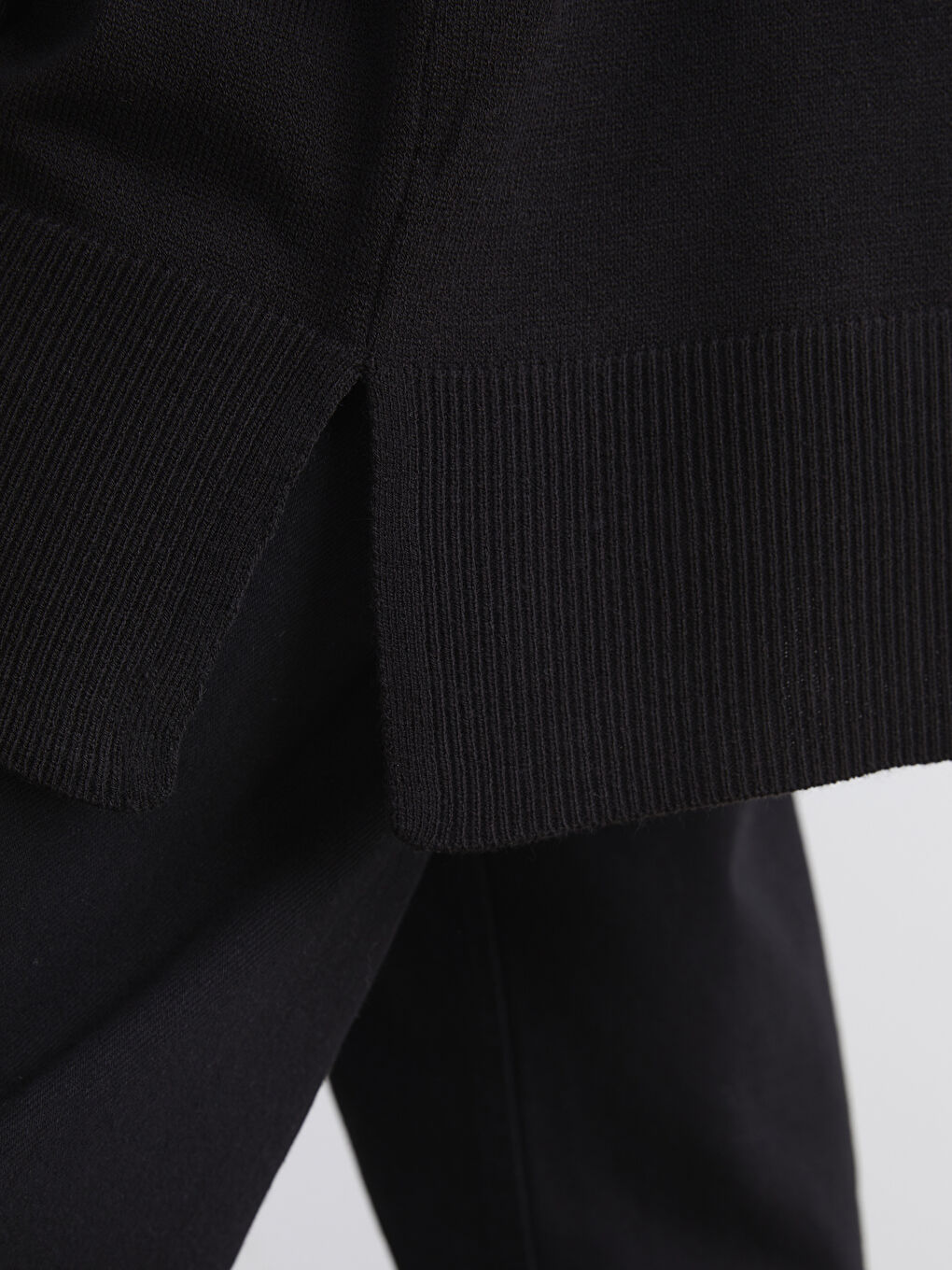 Crew Neck Women's Knitwear Tunic-4