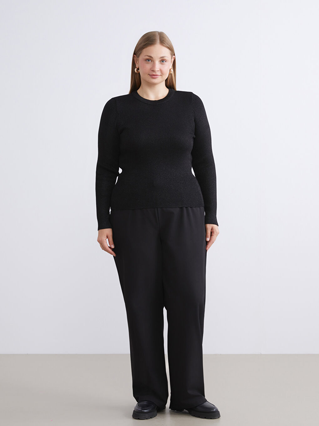 Crew Neck Women's Knitwear Sweater-5