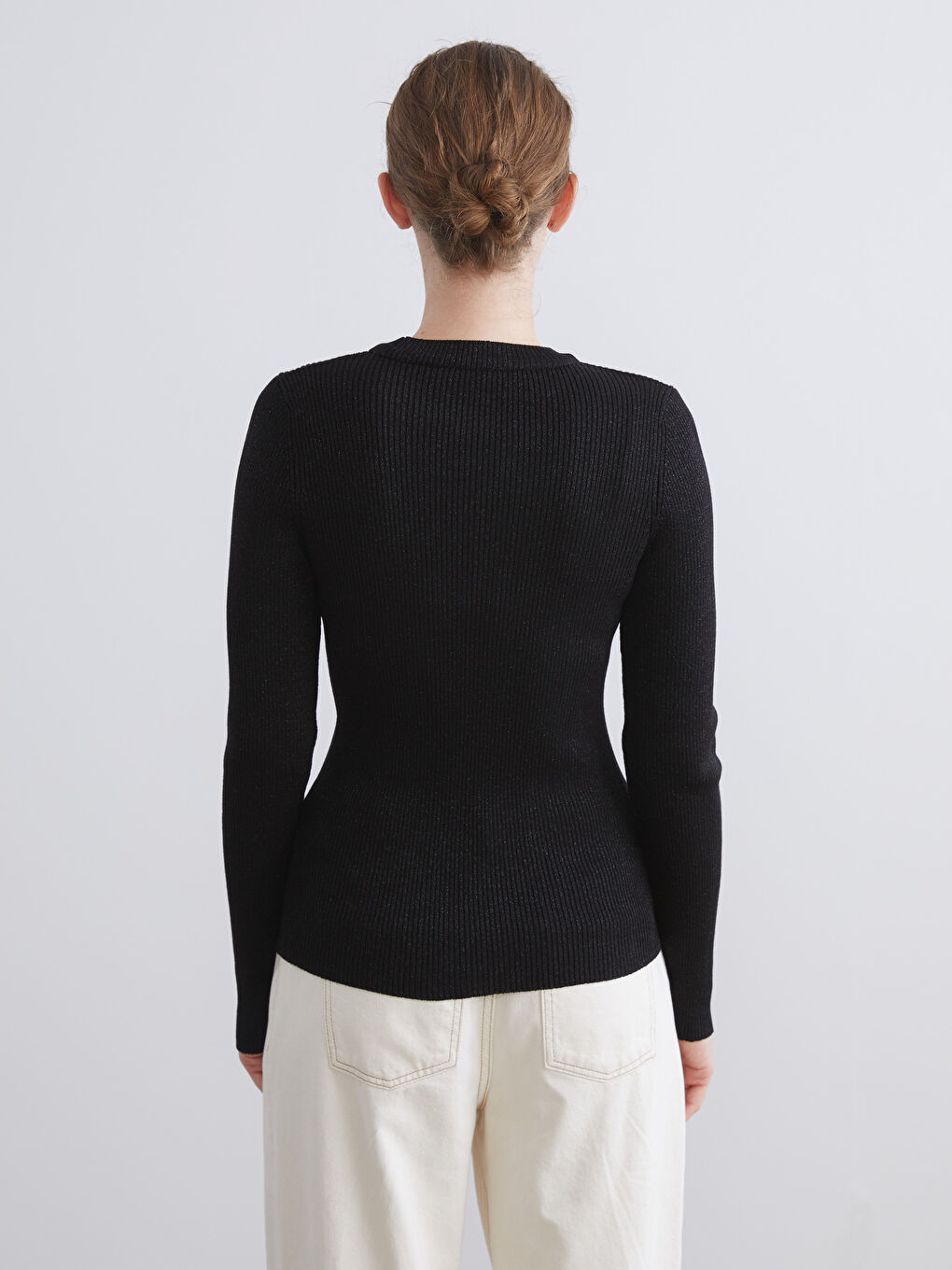 Crew Neck Women's Knitwear Sweater-4