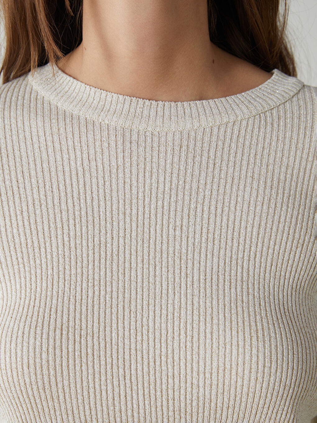Crew Neck Women's Knitwear Sweater-3