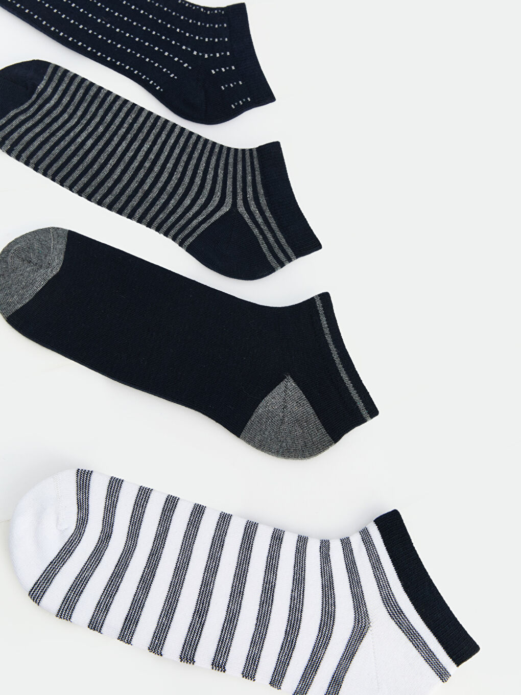 Karışık Çizgili Erkek Patik Çorap 7'li-2
