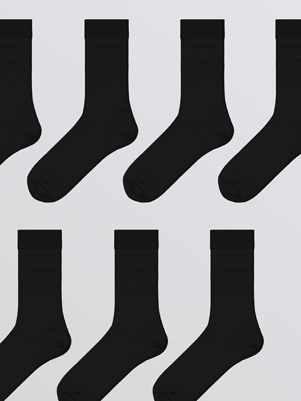 Siyah Erkek Soket Çorap 7'li-1