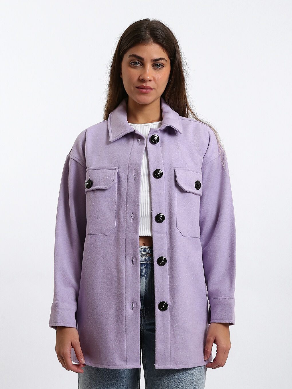 Oversize Women's Shirt Jacket