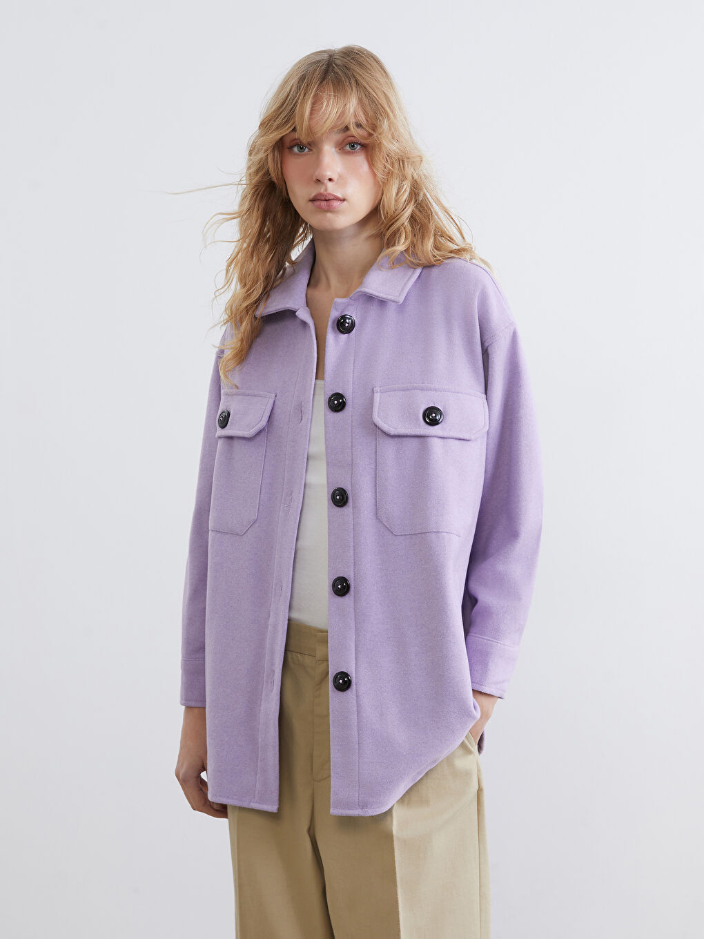 Oversize Women's Shirt Jacket-1