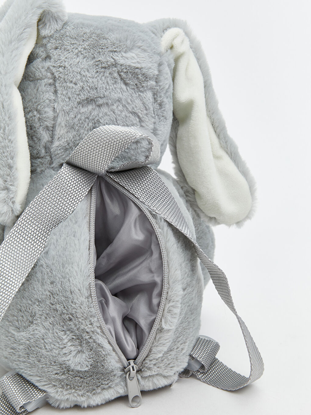 Gri Hareketli Kulaklı Kız Çocuk Sırt Çantası-7