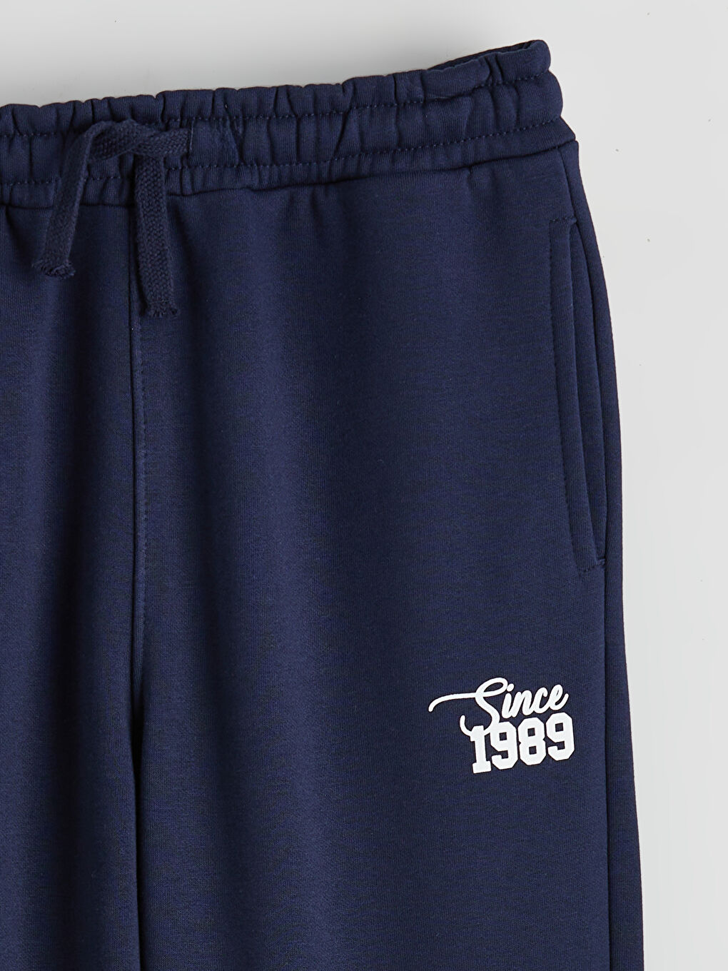Lacivert Beli Lastikli Erkek Çocuk Jogger Eşofman Altı-2