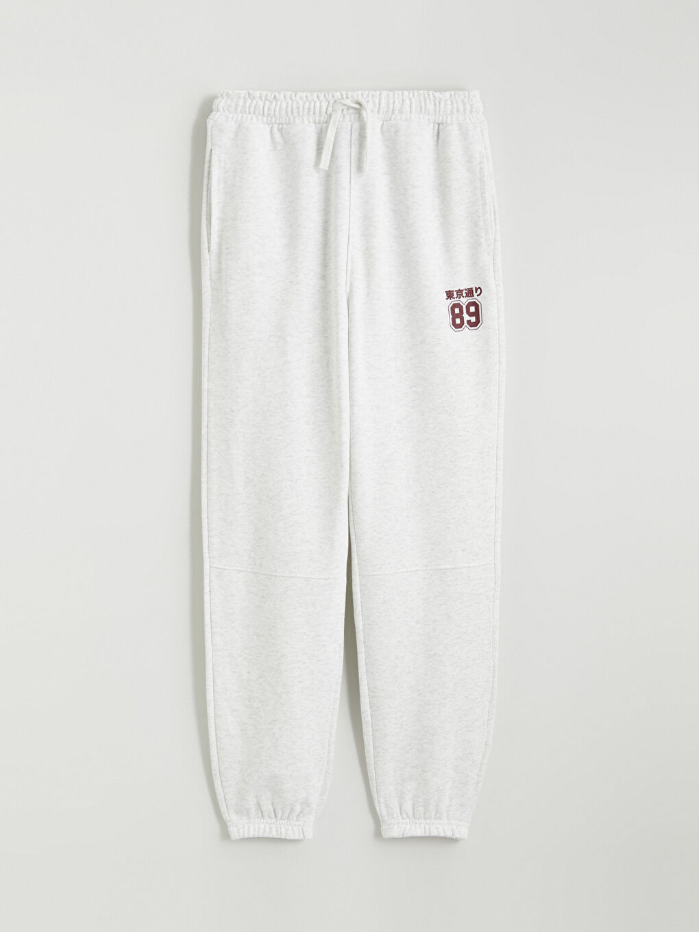 Gri Beli Lastikli Erkek Çocuk Jogger Eşofman Alt