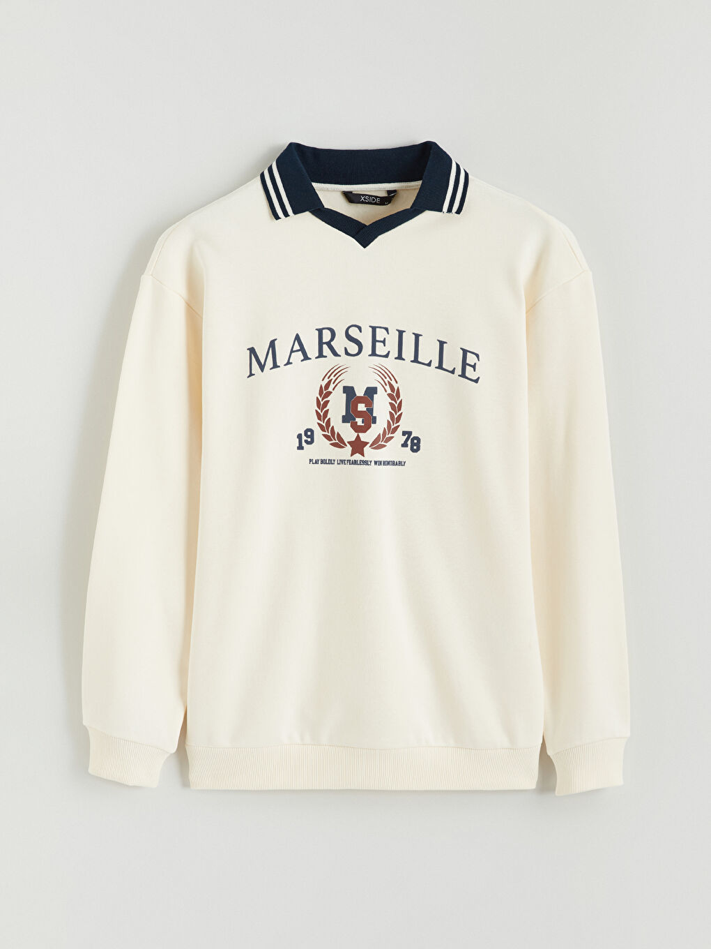 მამაკაცები ბეჟი თბილი ზედა-4