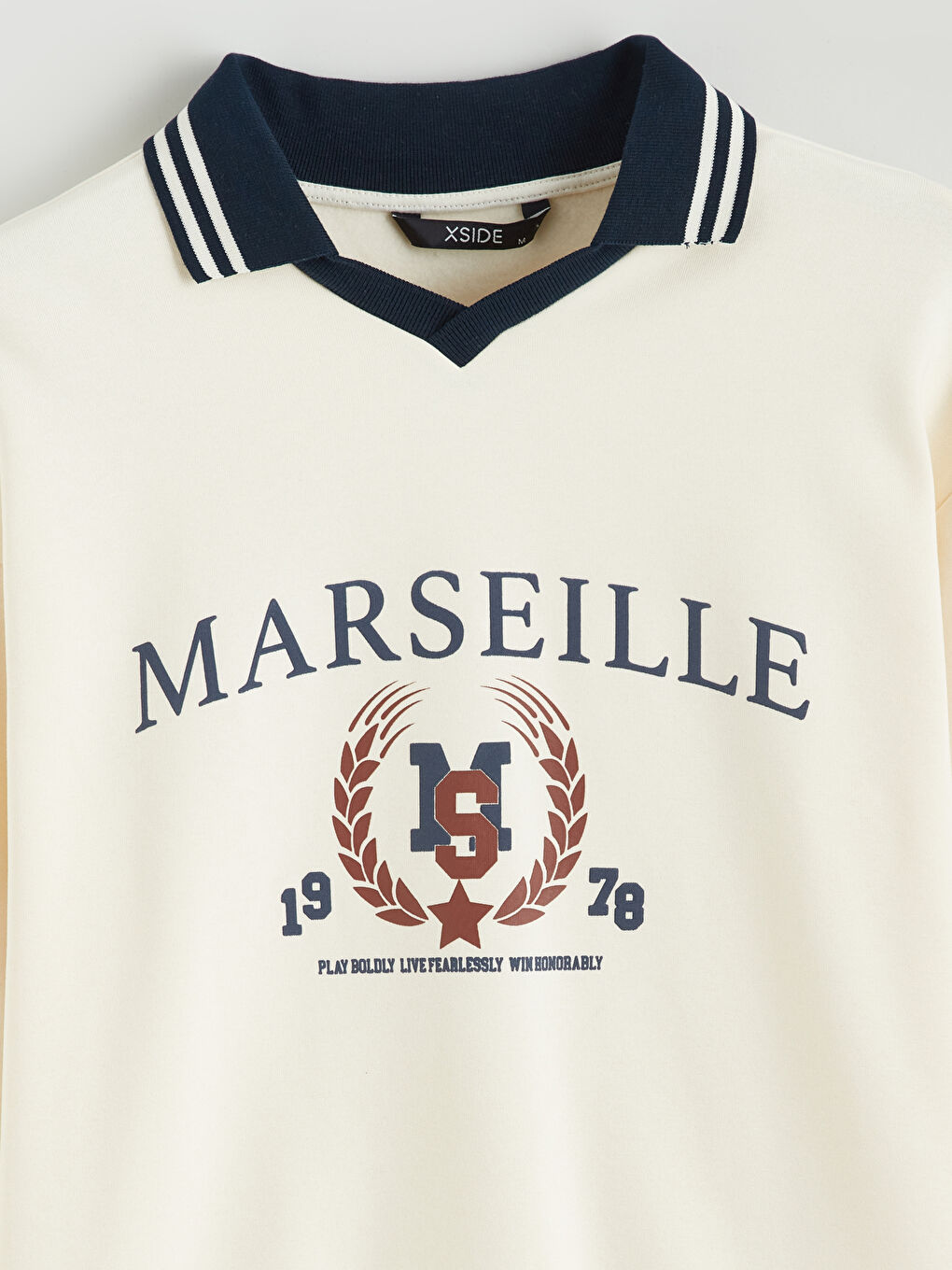 მამაკაცები ბეჟი თბილი ზედა-5