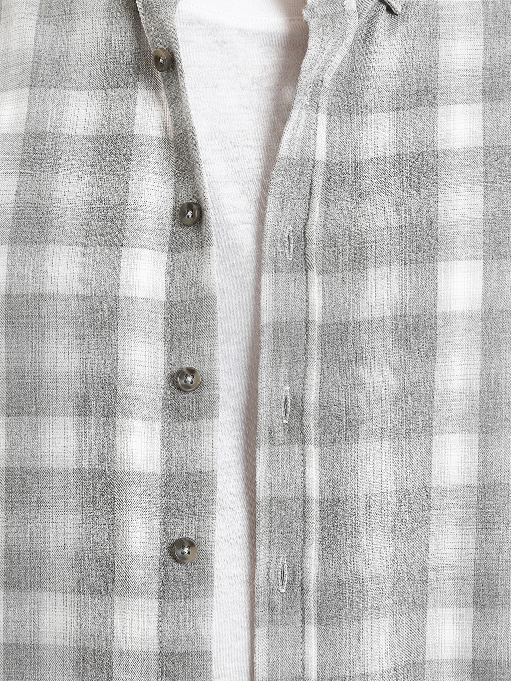 Regular Fit Long Sleeve Plaid Men's Flannel Shirt-2