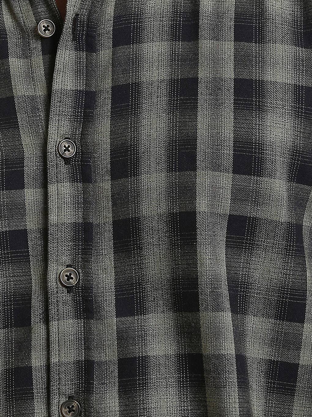 Regular Fit Long Sleeve Plaid Men's Flannel Shirt-4