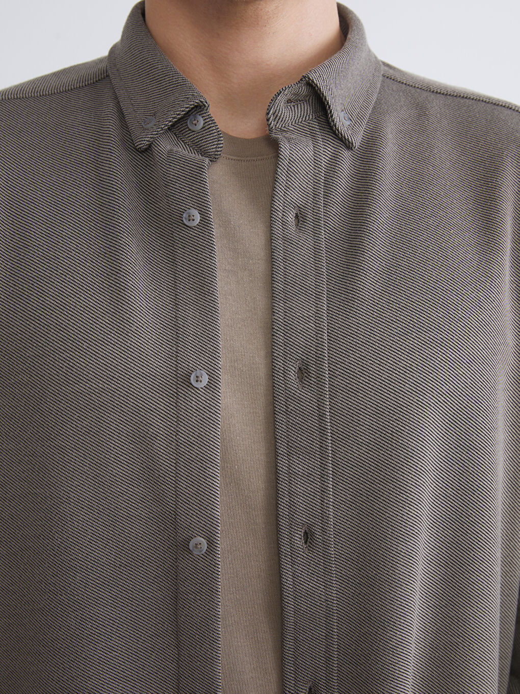 قميص رجالي بأكمام طويلة بقصة نحيفة-2