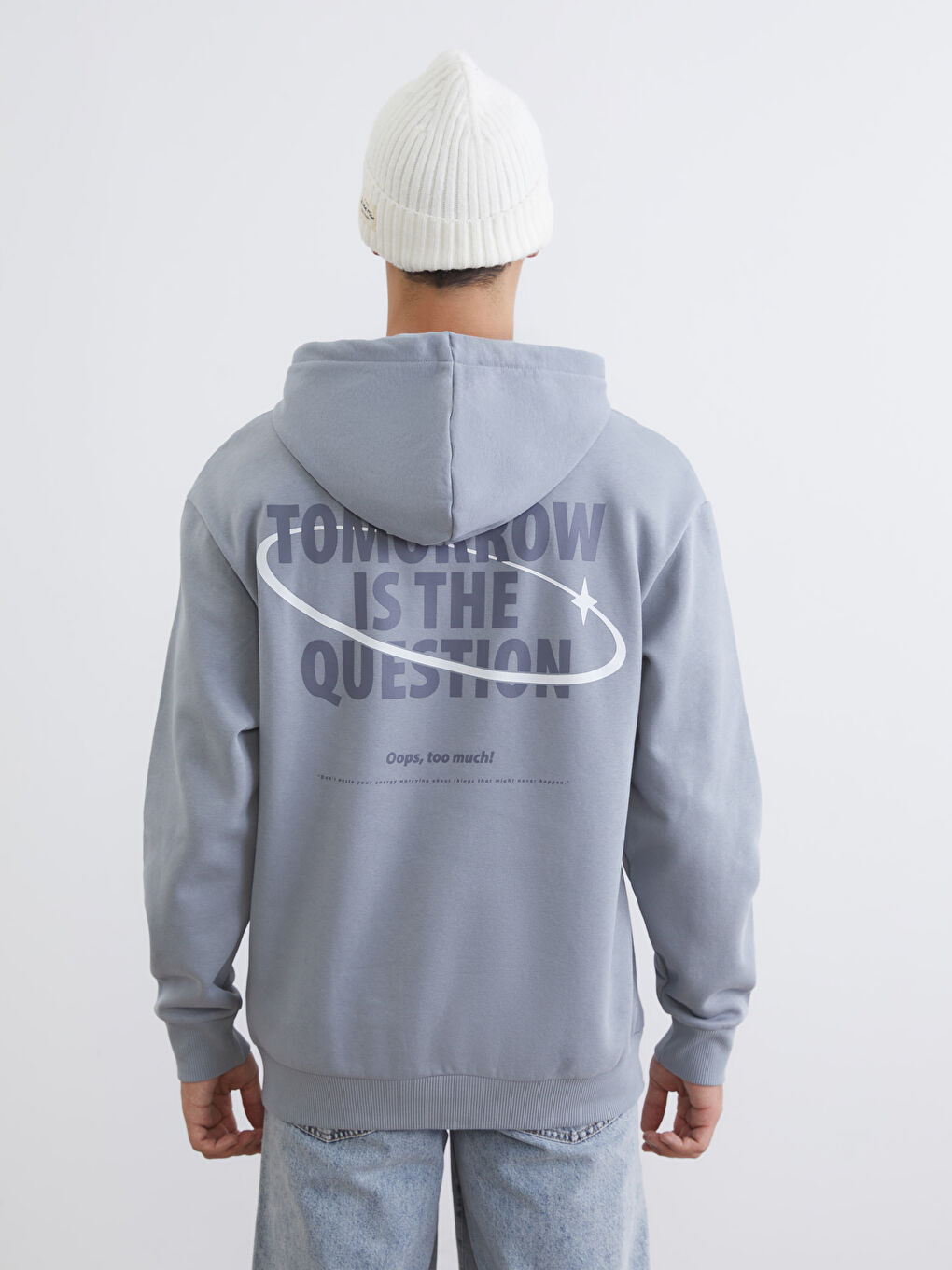 Man GREY Hoodie-3