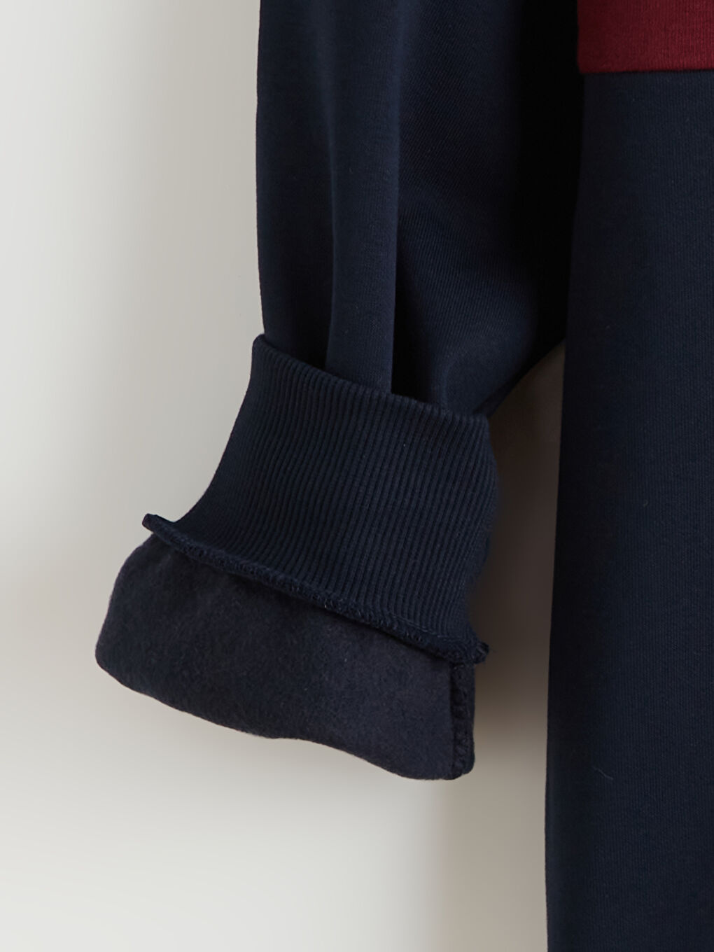 Funnel Neck Color Block Men's Sweatshirt-5