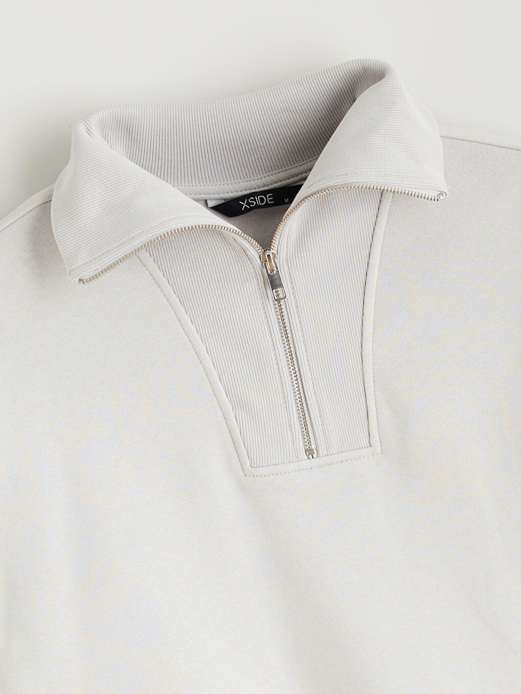 Zippered Funnel Neck Men's Thick Sweatshirt-5