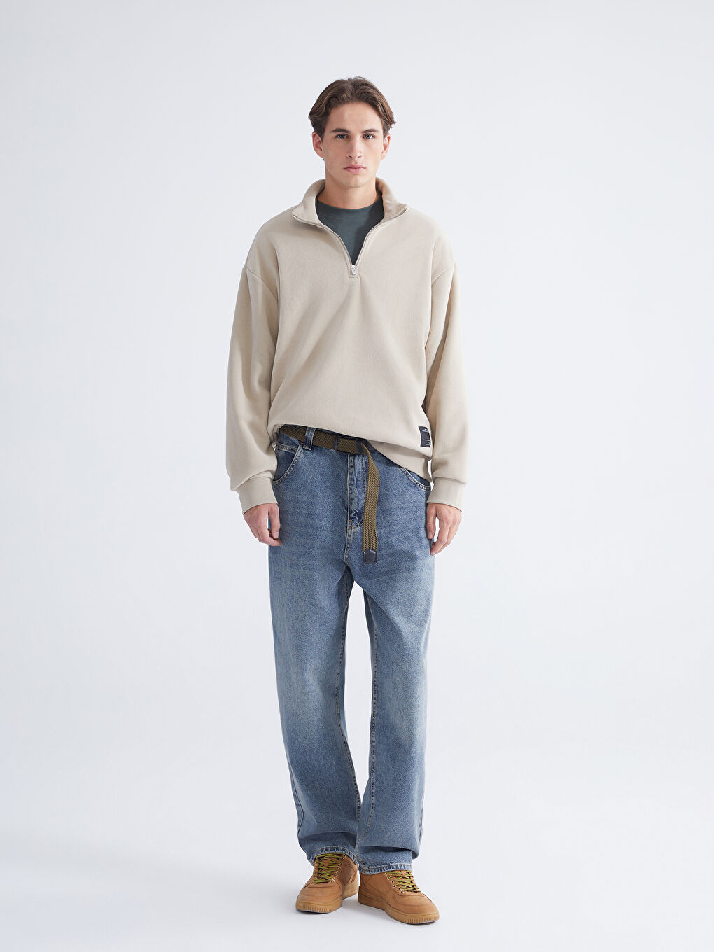 Man BEIGE Sweatshirt-1