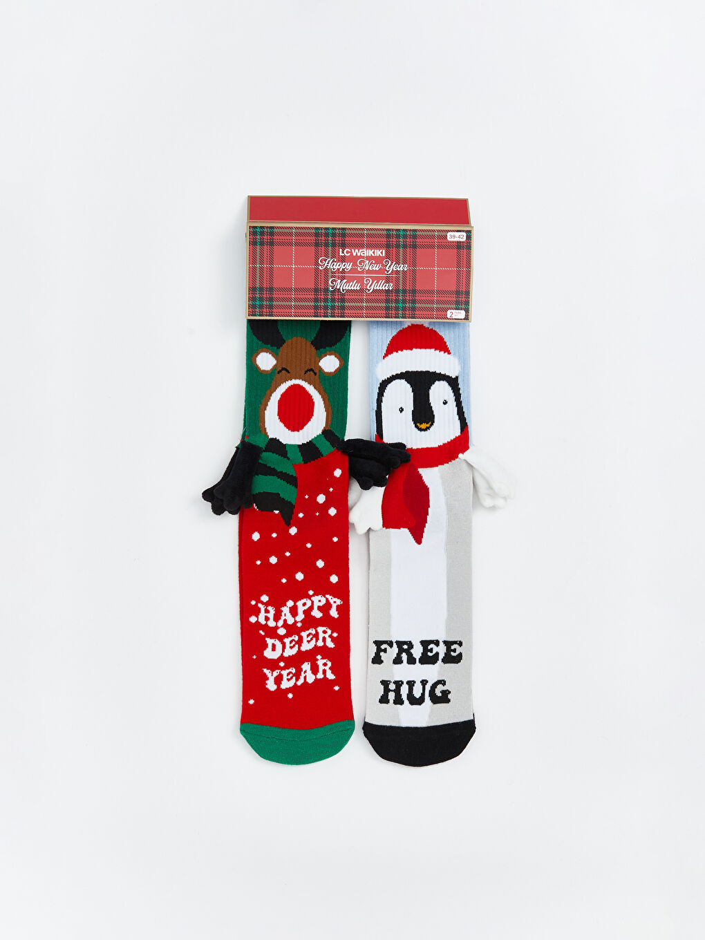 New Year's Themed Men's Socks, Pack of 2-1