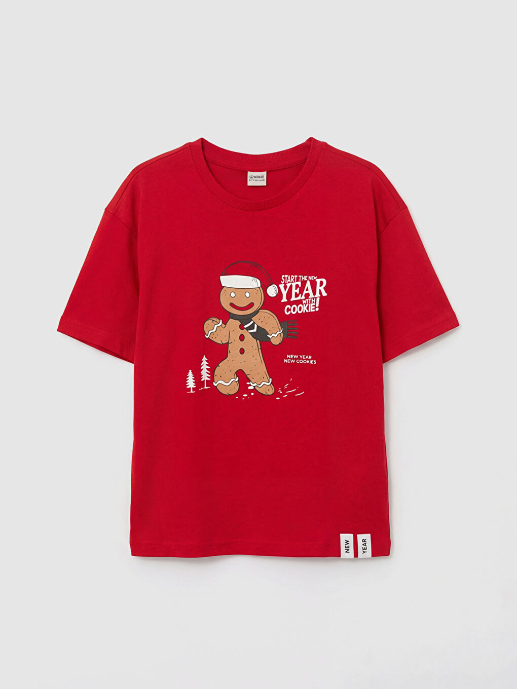 Yılbaşı Temalı Baskılı Erkek Çocuk Tişört