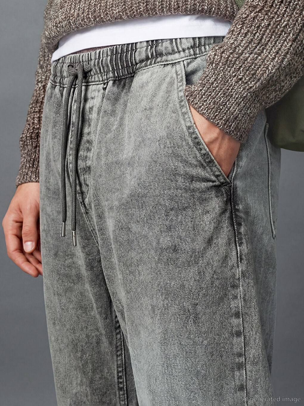 Gri 700 Straight Fit Erkek Jean Pantolon-2